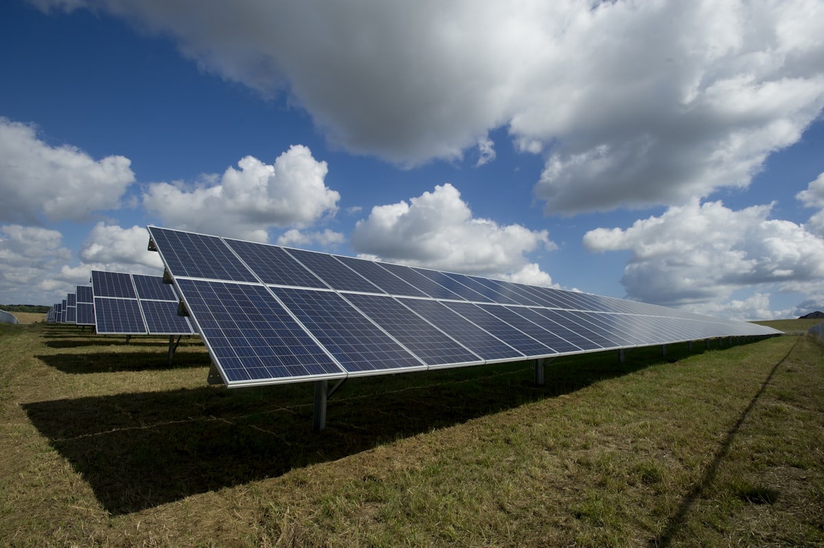Painéis solares instalados